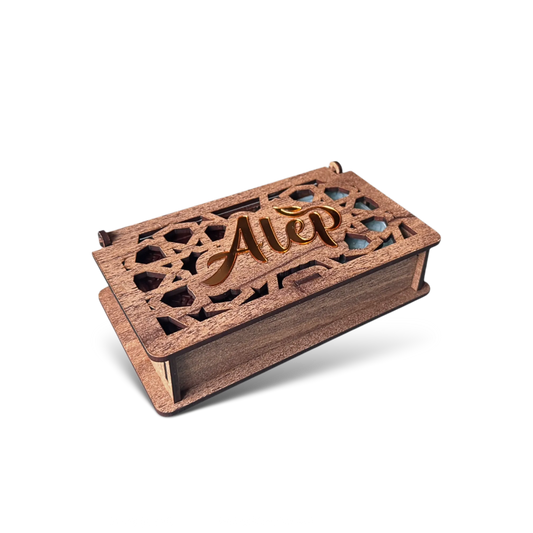 Alep Scented Soap Set – Wooden Gift Box, 2 Pieces