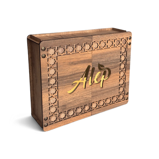 Alep Signature Royal Bath Set – Luxury Wooden Box, 16 Pieces